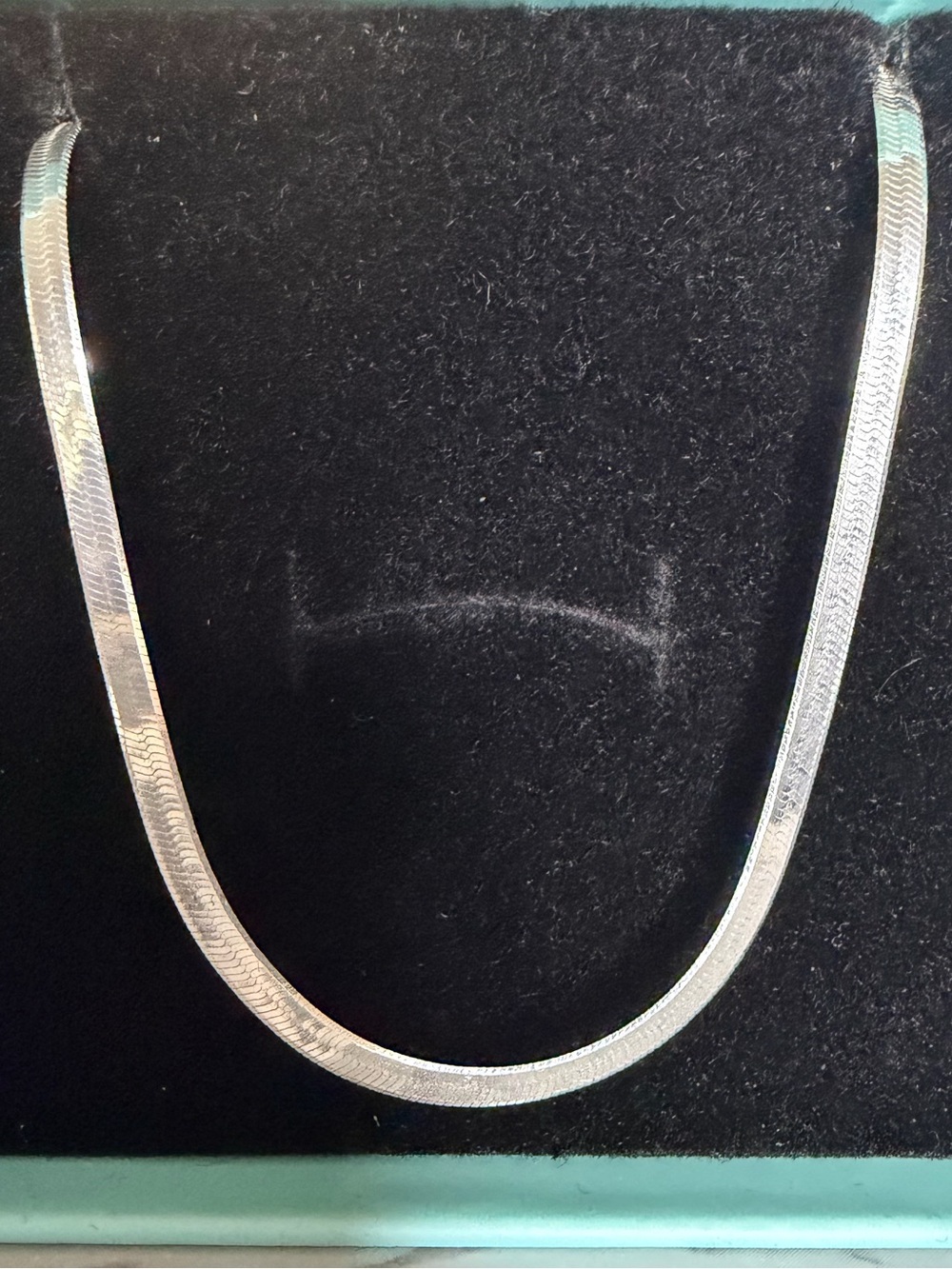 Sterling Silver Herringbone Necklace